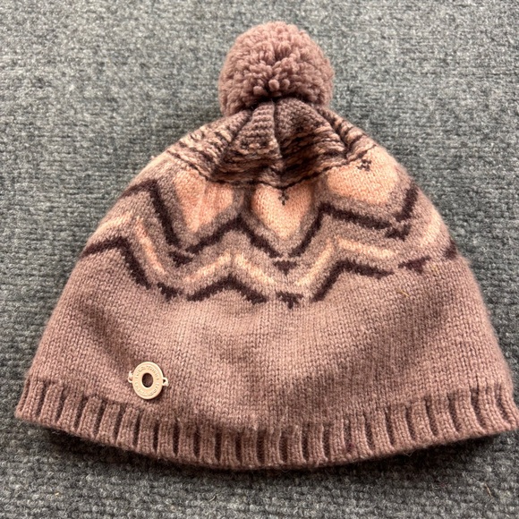Kari Traa Accessories - KATI TRAA Womens Purple/Pink Knit Fleece Lined Pom Winter Hat One Size Fits Most